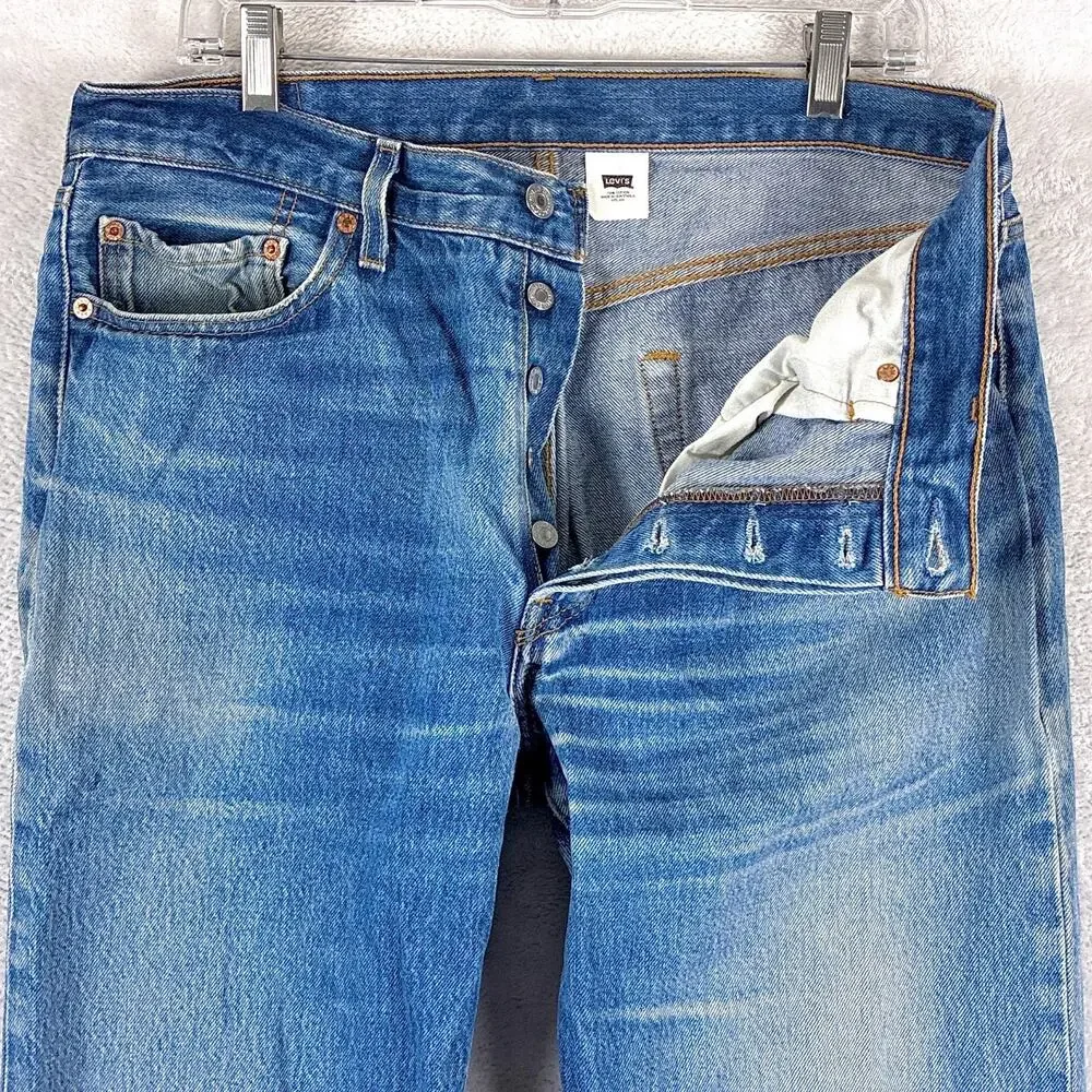 VTG Levis 501 XX Jeans Mens 36x36 (34x33) Faded Whiskered Button Fly Classic